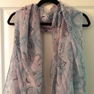 Pastel floral scarf